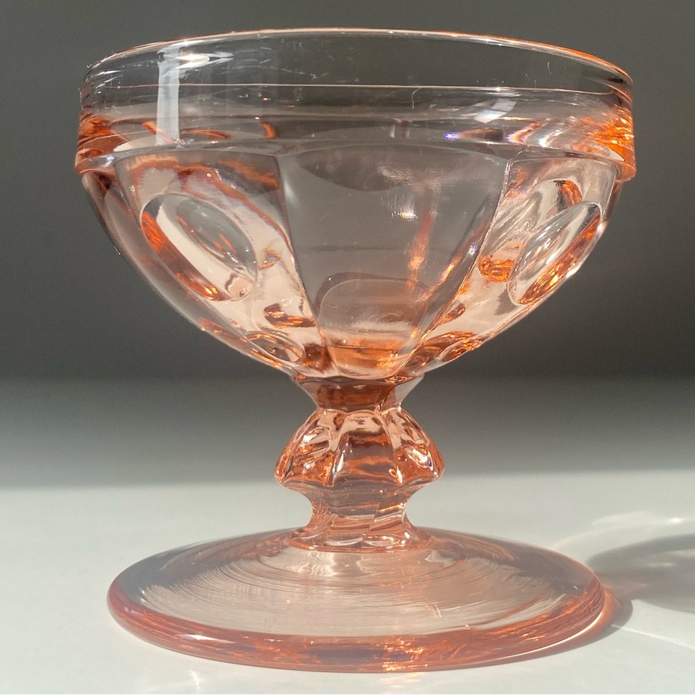 Vintage Pink Depression Glass Sherbert or Dessert Dish